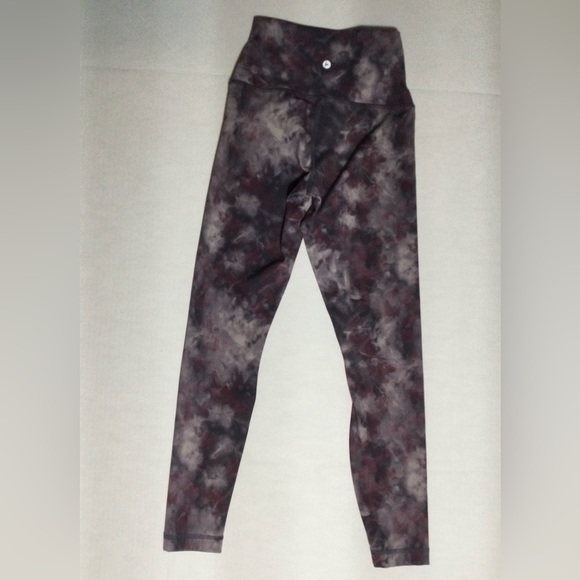 90 Degrees Womens XS Puple/Black/Gray Tie Dyed Look Leggings - Picture 2 of 3